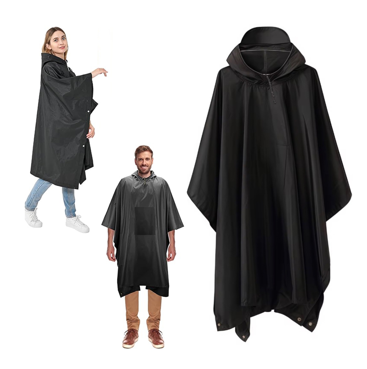 Carpa Poncho Lluvia Impermeable Unisex